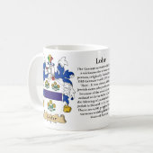 Lohr, der Ursprung, die Bedeutung und das Wappen Kaffeetasse (Vorderseite Links)