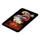 Loie Fuller im Theater Folies-Bergere Magnet (Linke Seite)