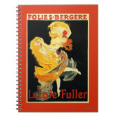 Loie Fuller im Theater Folies-Bergere Notizblock (Vorderseite)