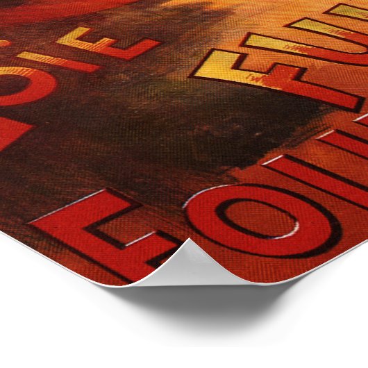 Loie Fuller im Theater Folies-Bergere Poster (Ecke)