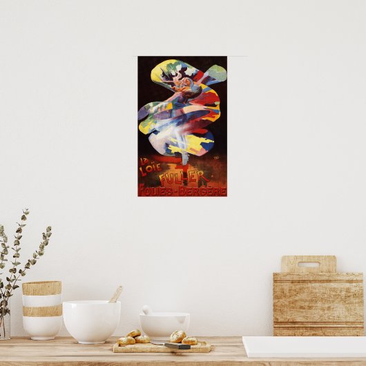 Loie Fuller im Theater Folies-Bergere Poster (Küche)