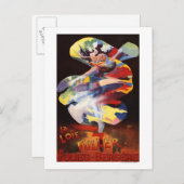 Loie Fuller im Theater Folies-Bergere Postkarte (Vorne/Hinten)
