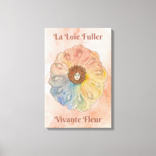 Loïe Fuller: Living Blume Stretched Canvas Print Leinwanddruck