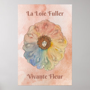 Loïe Fuller: Vivante Fleur (Lebendige Blume) Poste Poster