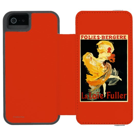 Loie voller am Folies-Bergere Theater Incipio iPhone Geldbeutel-Hülle (Folio Geöffnet)