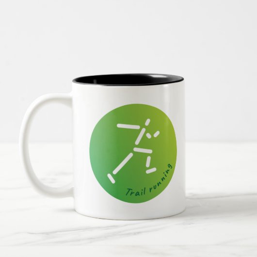 Loipe, Langlaufloipe Zweifarbige Tasse (Links)