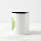Loipe, Langlaufloipe Zweifarbige Tasse (Mittel)
