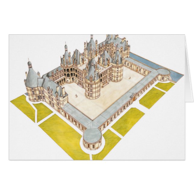 Loir-et-Cher Chateau de Chambord Chambord (Vorderseite (Horizontal))