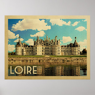 Loire Frankreich Poster Vintage - Schloss Chambord