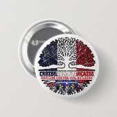 Loire Valley Central Region Frankreich Tree Button (Vorne & Hinten)