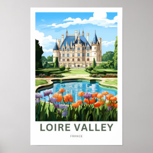 Loire Valley France Travel Print Poster