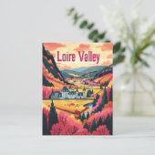 Loire Valley Frankreich Vintage Kunst Postkarte (Stehend Vorderseite)