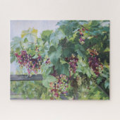 Loire Valley Vineyard – French Grape Painting Puzzle (Horizontal)