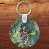 Loire Valley Vineyard – French Grape Painting Schlüsselanhänger (Rückseite)