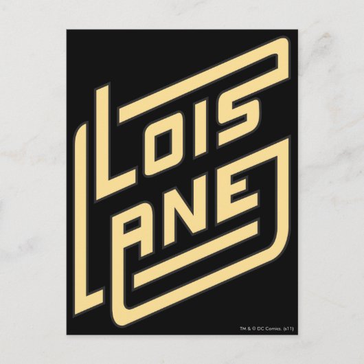 Lois Lane Logo Postkarte (Vorderseite)
