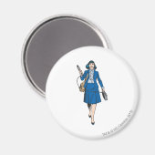 Lois Lane mit Mikrofon Magnet (Vorderseite/Rückseite)