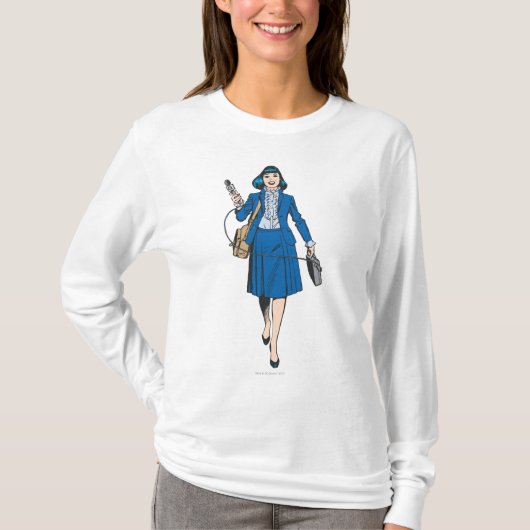 Lois Lane mit Mikrofon T-Shirt (Vorderseite)