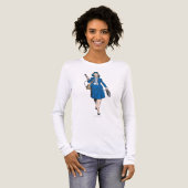Lois Lane mit Mikrofon Tri-Blend Shirt (Vorderseite voll)