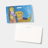 Lois the Therapy Dog - Kids Art for CHOC Ausweis (Vorder- & Rückseite)