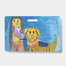 Lois the Therapy Dog - Kids Art for CHOC Ausweis