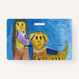Lois the Therapy Dog - Kids Art for CHOC Ausweis