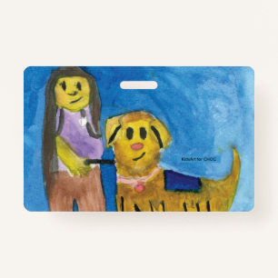 Lois the therapy dog - KidsArt for CHOC Ausweis
