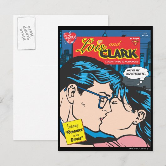 Lois und Clark Comic Postkarte (Vorne/Hinten)