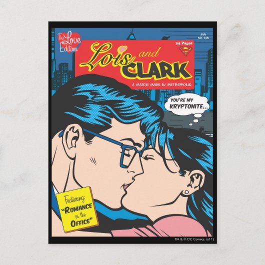 Lois und Clark Comic Postkarte (Vorderseite)
