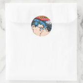 Lois und Clark Comic Runder Aufkleber (Tasche)