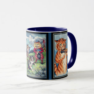 Lois Wain Katzen spielen Musikinstrumente Tasse