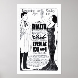 Lois Weber 1917 Vintages Filmanzeigenplakat Poster