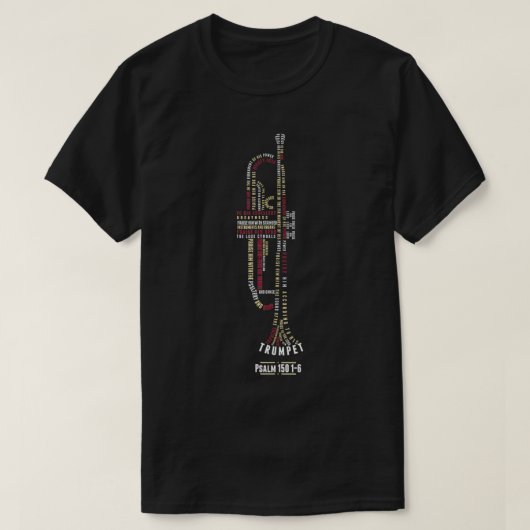 Loise ihn mit Streicher Psalm 150 Trumpet Player T-Shirt (Design vorne)