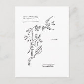 L'oiseau et le bouquet von Apollinaire Postkarte (Vorderseite)