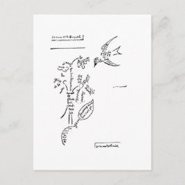 L'oiseau et le bouquet von Apollinaire Postkarte