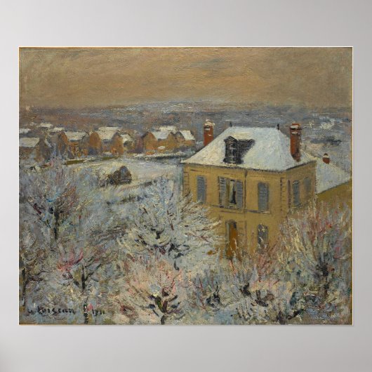 Loiseau - Haus im Winter 1911 Poster (Vorne)