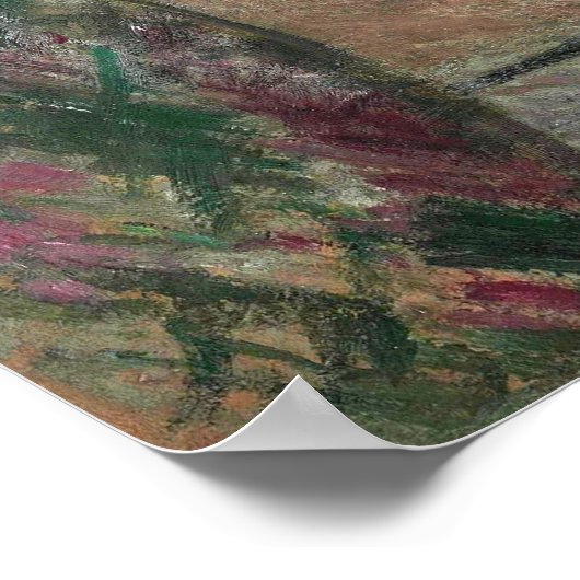 Loiseau - Selbstportrait mit Statuette 1916 Poster (Ecke)