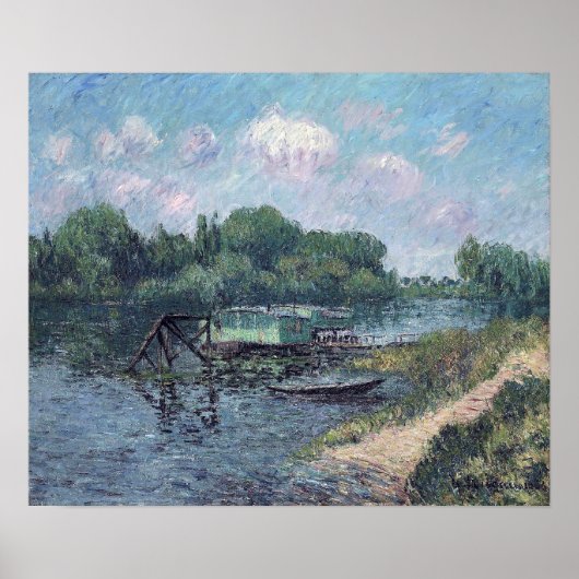 Loiseau - Wäscherei an der Seine bei Herblay 1906 Poster (Vorne)