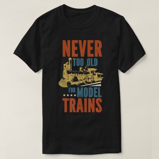 Lok-Modellbahn-Motor T-Shirt (Design vorne)