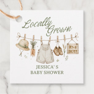 Lokal angebaute Baby-Mädchen-Farmermarkt-Individua Geschenkanhänger