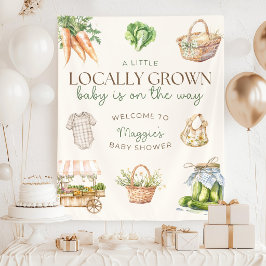 Lokal angebaute Babyparty-Partydekoration, Bauern Wandteppich