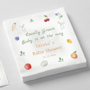 Lokal angebaute Babyparty Serviette