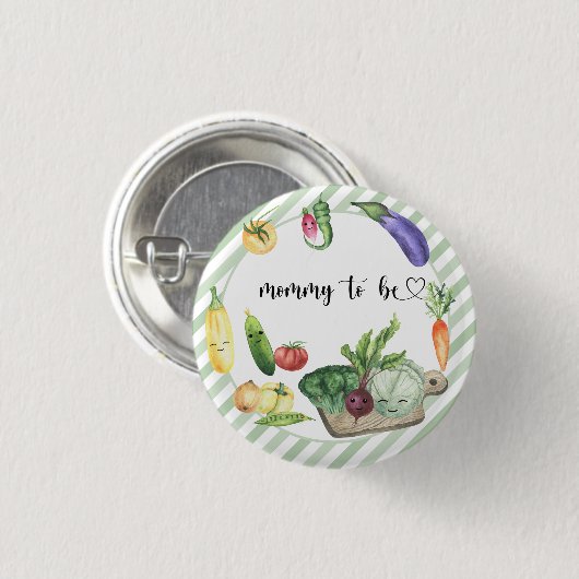 Lokal angebaute Babyparty - werdende Mutter Button (Vorne & Hinten)