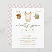 Lokal angebaute Bauern Market Babydusche (Vorne/Hinten)