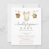 Lokal angebaute Bauern Market Babydusche (Vorderseite)