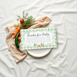 Lokal angebaute Bücher für Baby-Party-Spross-Gemüs Begleitkarte