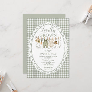 Lokal angebaute Farm-Baby-Shower-Einladung Einladung