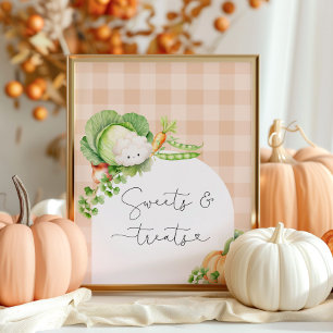 Lokal angebaute Herbstkürbis Süßigkeiten und Lecke Poster