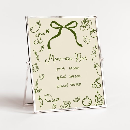 Lokal angebotenes Mama Osa Bar Schild