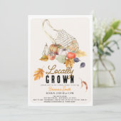 Lokal angelegte französische Bag-Fall-Babydusche Einladung (Stehend Vorderseite)