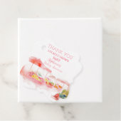 Lokal angelegter Baby-Girl-Duschmarkt Bauern Geschenkanhänger (Beispiel)